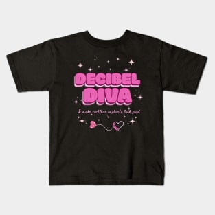 Decibel Diva | Cochlear Implant | Deaf T-shirt Kids T-Shirt